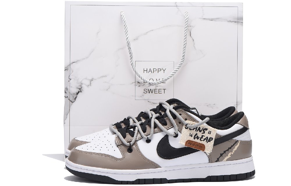 Nike Dunk Chestnut Slip-Resistant Coverage Low-Top Skateboard Shoes Men's Brown