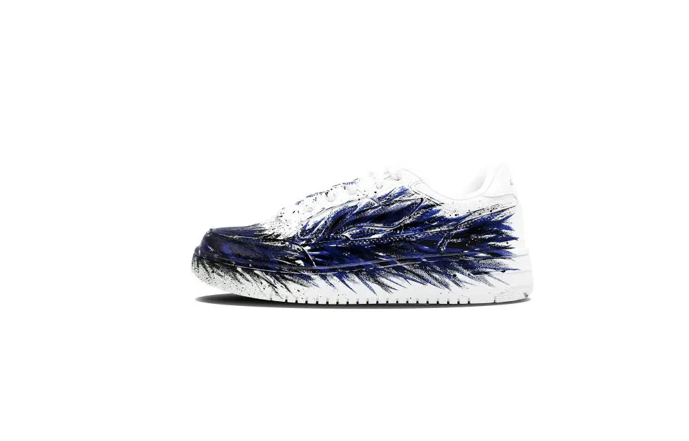 LiNing Tianji Abrasion Resistant Shock Absorbers Low top Skateboard Shoes Unisex White