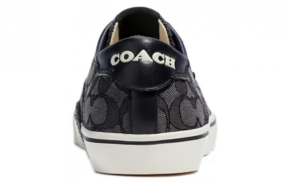 COACH CitySole Skate Low-Top Stylish Skateboarding Shoes Women's Black