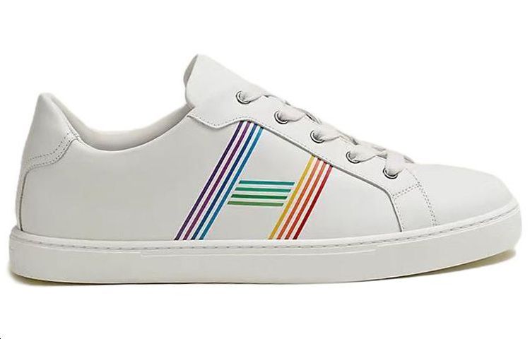 HERMES Avantage Low Top Stylish Skateboarding Shoes Men's White