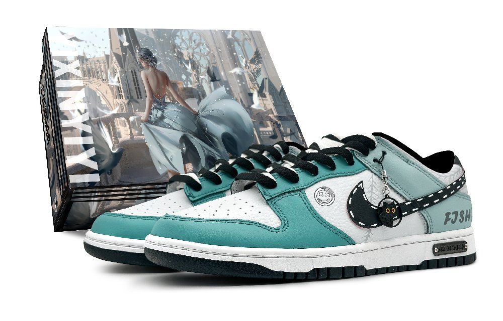 Nike Dunk Slip-Resistant Cushioning Wear-Resistant Low-Top Skateboard Shoes GS Asphalt Gray