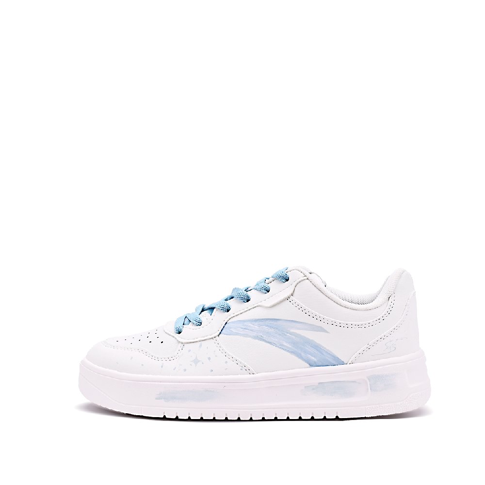 Anta Relaxed Slip Resistant Shock Absorbers Low Top Skateboard Shoes Men's Blue