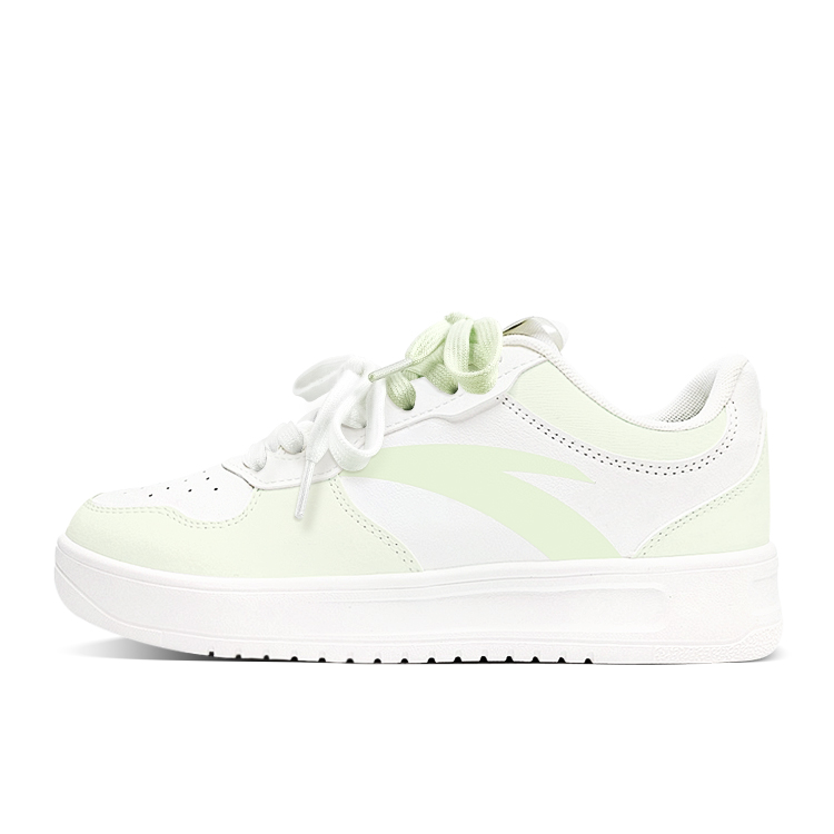 Anta Relaxed Slip Resistant, Abrasion Resistant, Breathable Low Top Skateboard Shoes Unisex Green