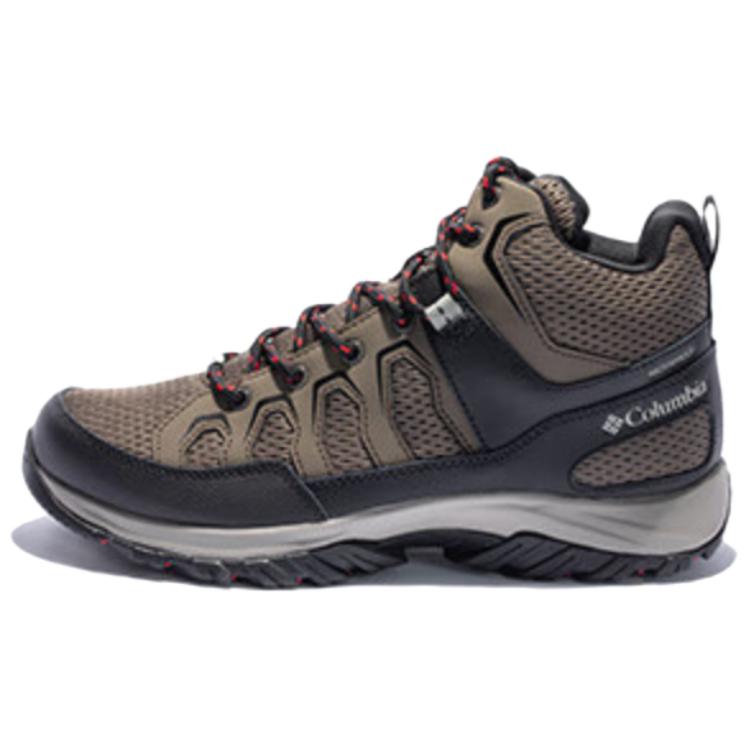 Columbia Anti Slip Wear Resistant Mid Top Hiking Shoes Men's Brown