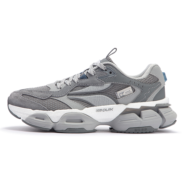 361° Spiritual Gaze PRO Anti-Slip Wear-Resistant Low-Top Casual Shoes Women's Recycling Gray