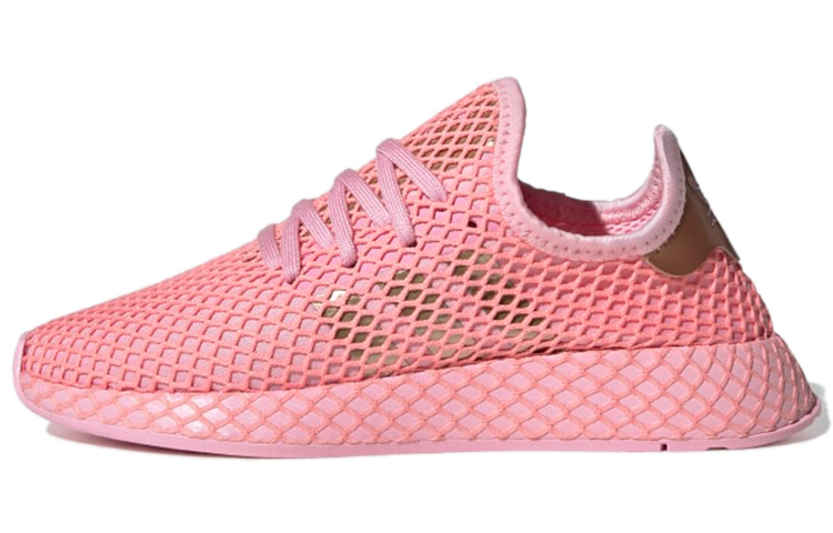 Adidas Originals Deerupt Runner Low Top Running Shoes Women's Pink Gold