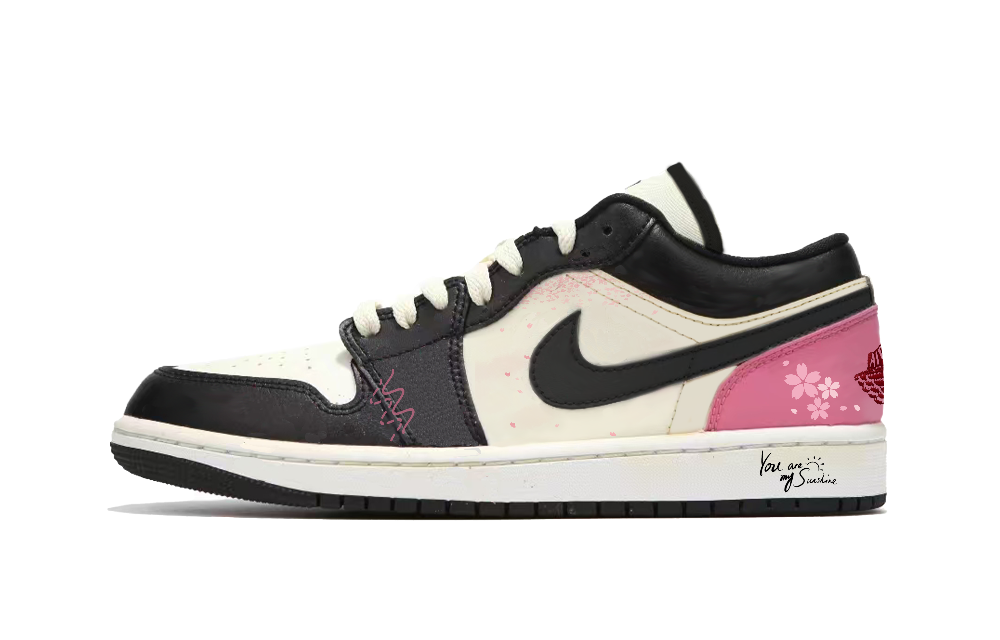 Jordan Air Jordan 1 Low Top Vintage Basketball Shoes Men's Black