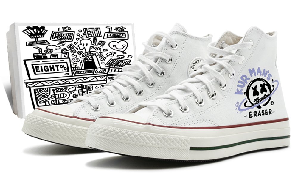 Converse 1970s Chuck Taylor High-Top Canvas Shoes Unisex Blue White