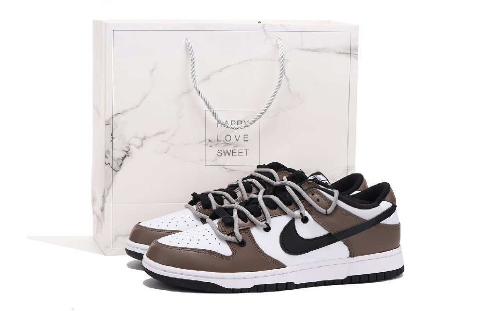 Nike Dunk Coverage Anti-Slip And Wear-Resistant Low-Top Skateboard Shoes Unisex Black