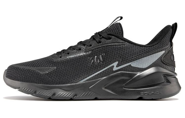 361° Cushioning Wear-Resistant Low-Top Running Shoes Men's Obsidian Black