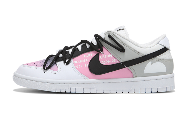 Nike Dunk Low Low-Top Skateboard Shoes GS Pink White