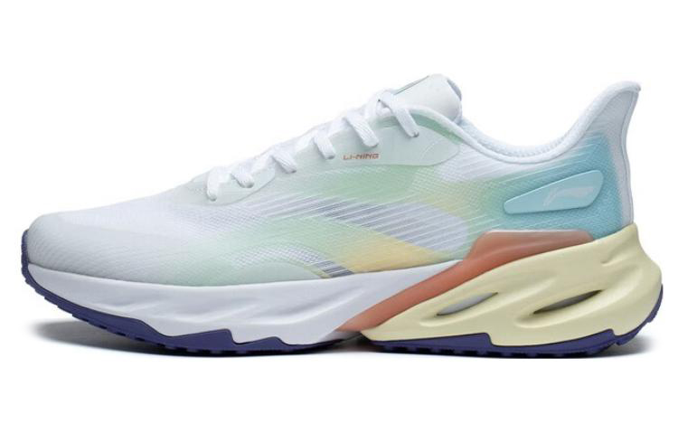 LiNing Yuedong 2.0 Cushioning Anti-Slip And Wear-Resistant Low-Top Running Shoes Men's White Blue