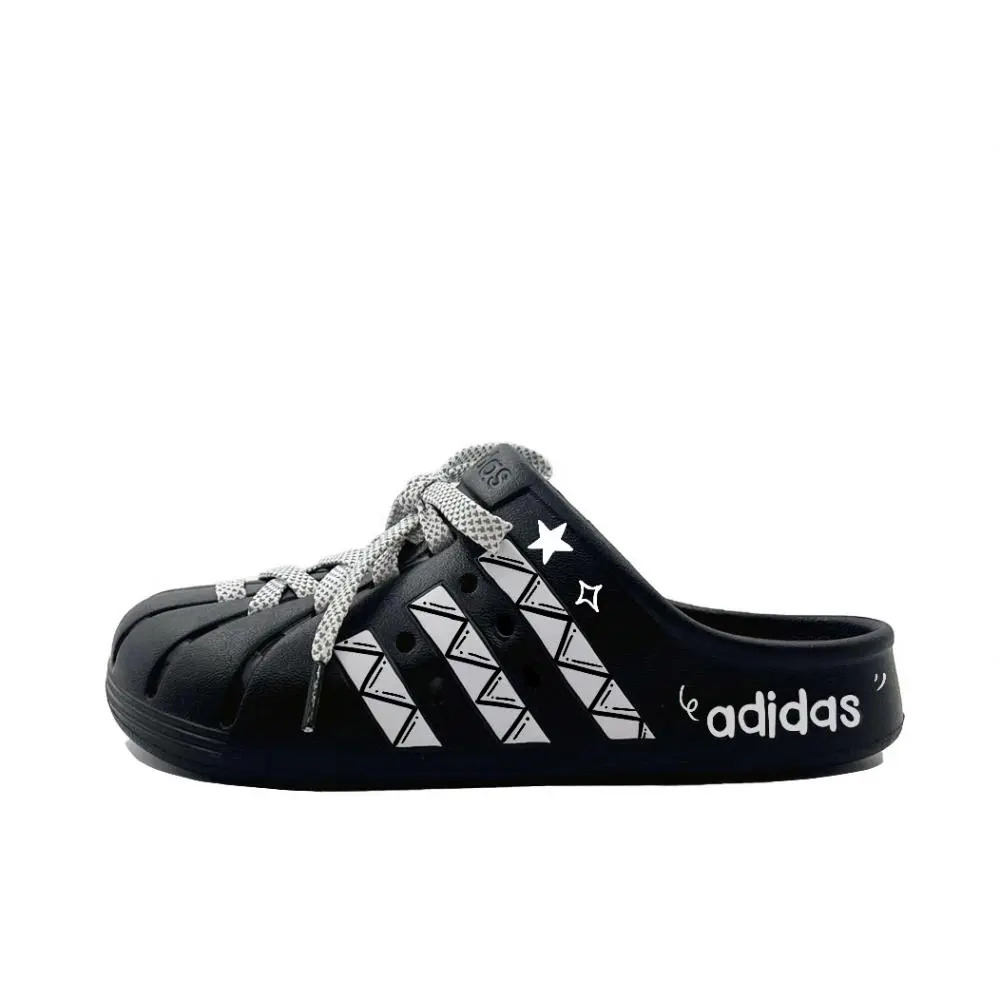 Adidas ADILETTE CLOGS Closed Toe Slippers Unisex Black