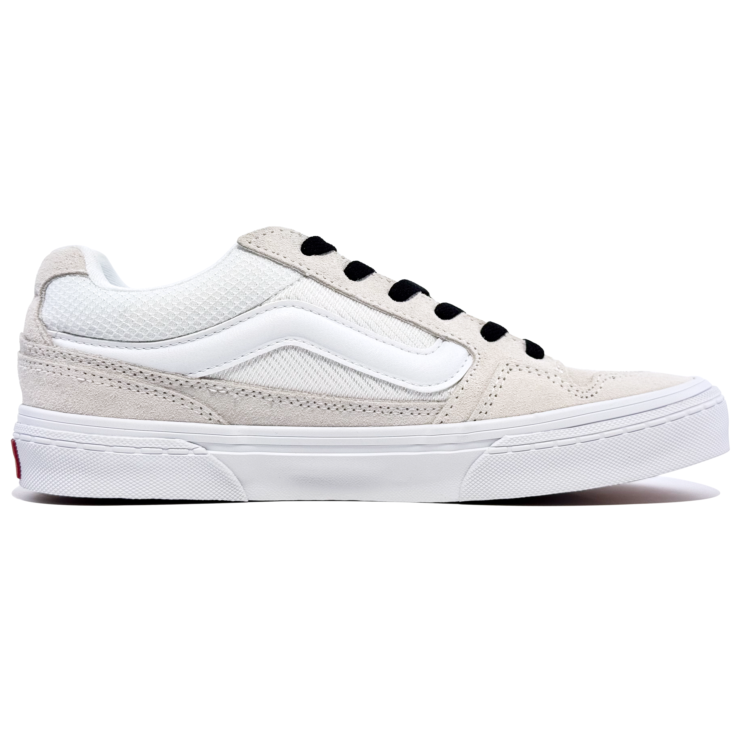 Vans Caldrone Cushioning, Wear Resistant Low top Skateboard Shoes Women's Black White