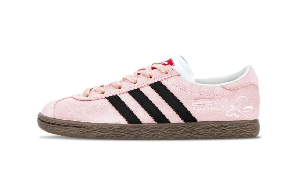Adidas Originals Stadt Cream Apricot Powder Abrasion Resistant Low top German Army Trainers Unisex Pink Black