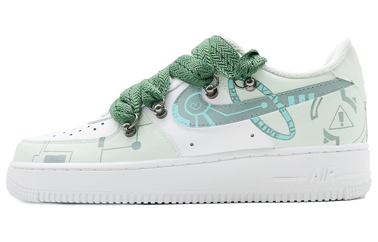 Nike Air Force 1 Slip-Resistant Low-Top Skateboard Shoes Men's White