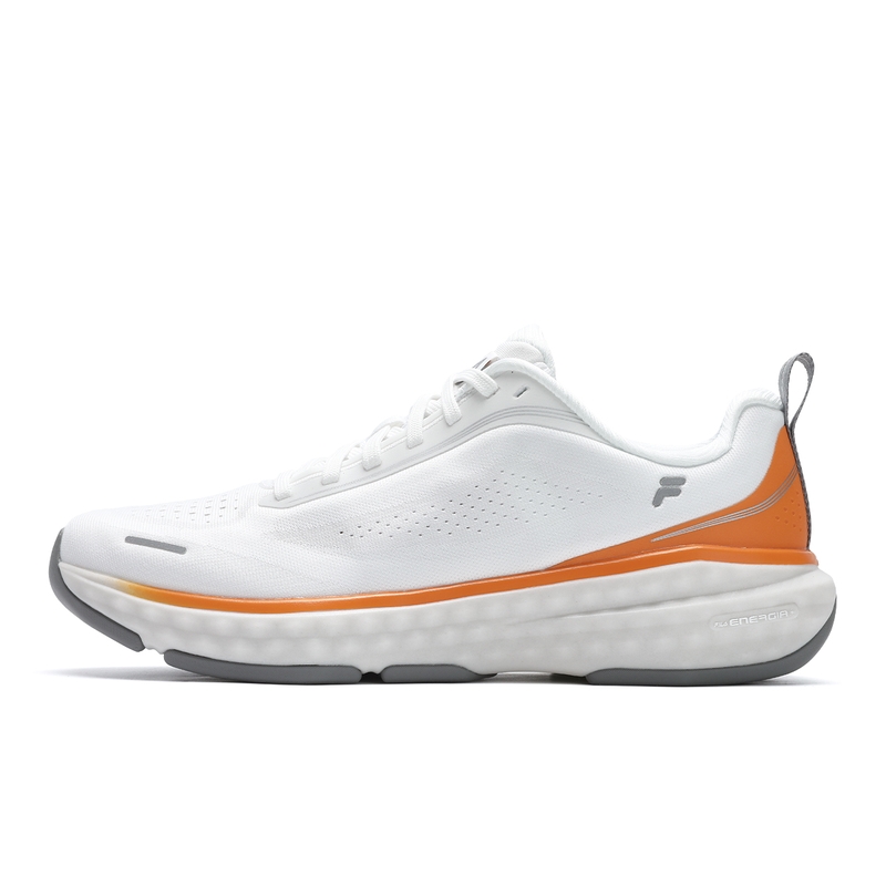 FILA ENERGY Anti-Slip And Wear-Resistant Breathable Low-Top Running Shoes Men's Bright White