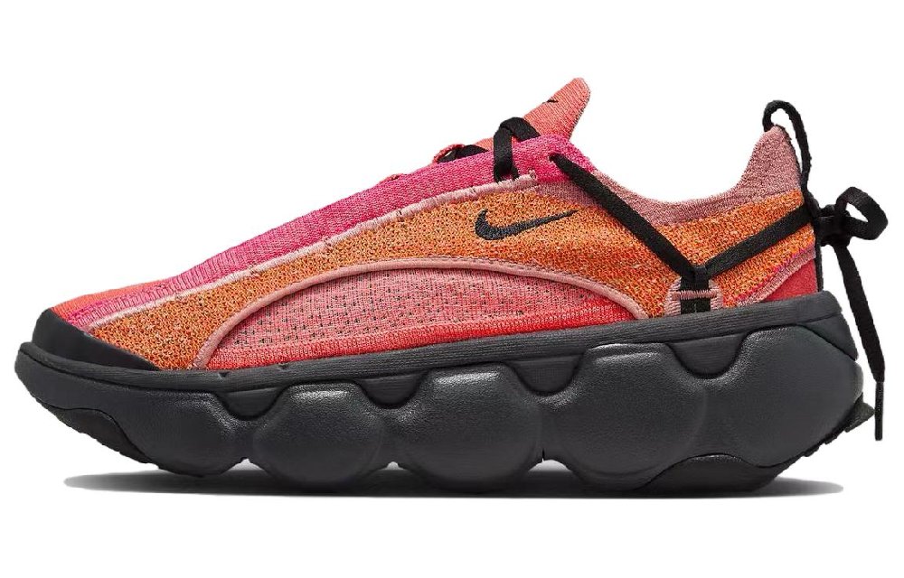 Nike Flyknit Bloom Hot Punch Red Stardust Dark Smoke Grey Black Women's