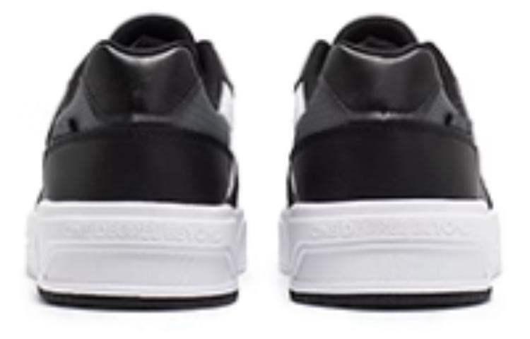 361° Slip-Resistant Low-Top Skateboard Shoes Men's Black White