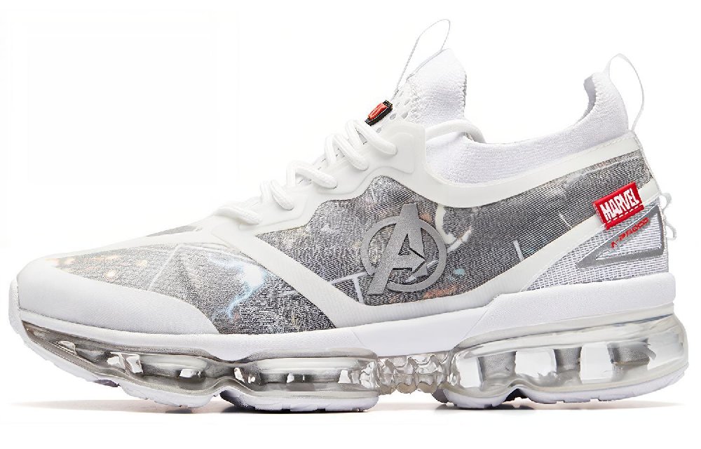 MARVEL x Anta The Avengers Series Cushioning Low-Top Running Shoes Women's White Gray