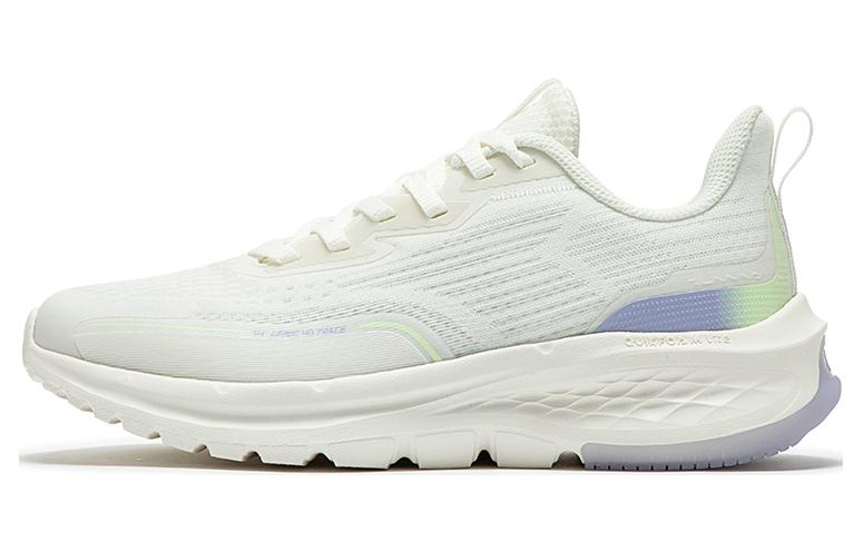 361° Breathable Low Top Running Shoes Women's White Purple