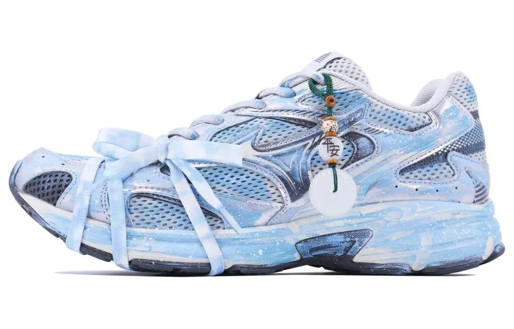Mizuno Speed 2K Cushioned Wear-Resistant Breathable Rebound Low-Top Casual Shoes Unisex Blue Gray