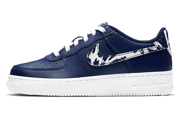Nike Air Force 1 LV8 1 'Splatter Swoosh - Blue Void' GS