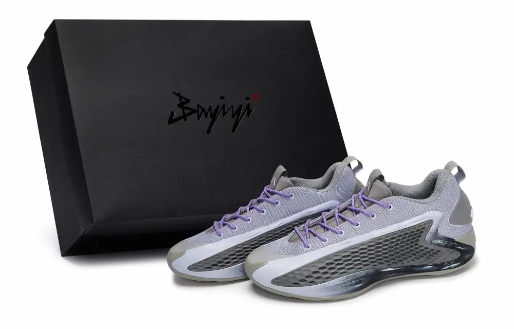 Adidas A.E. 1 Star Woven Abrasion Resistant Low Top Basketball Shoes Unisex Black Gray Purple