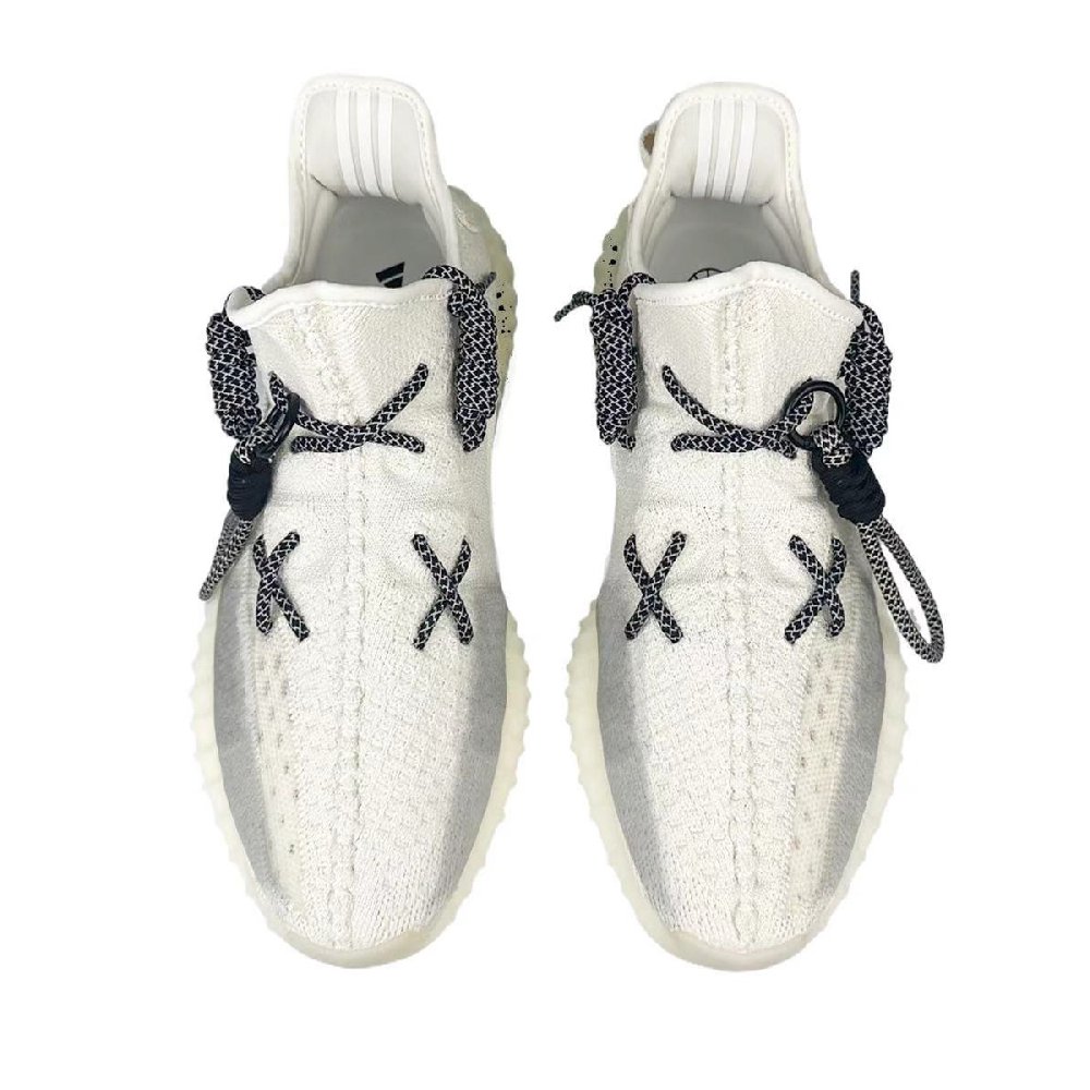 Adidas Originals Yeezy Boost 350 V2 Cushioning Breathable Lightweight Low-Top Casual Shoes Unisex White Gray