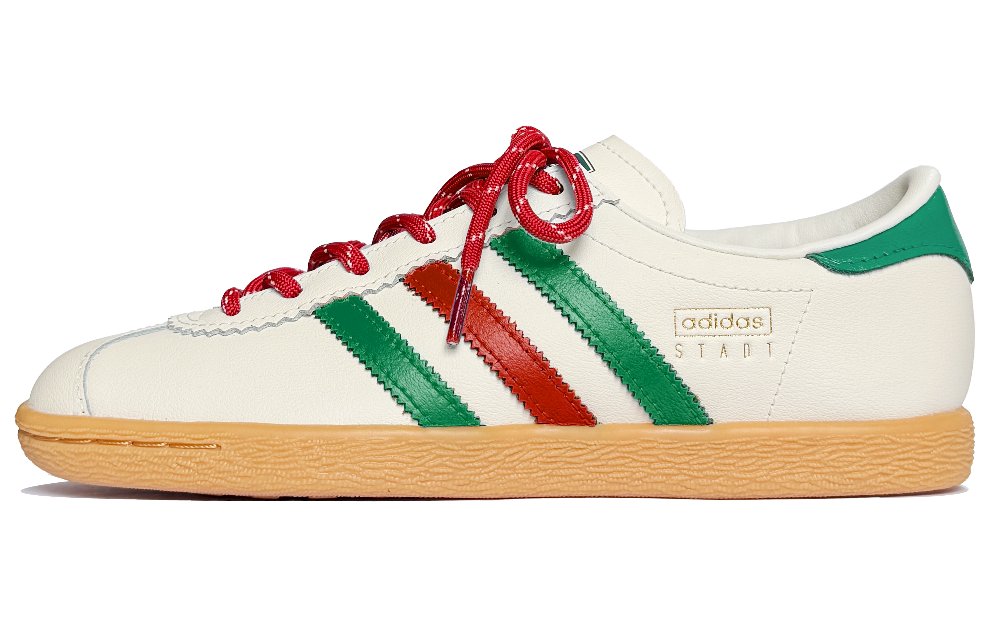 Adidas Originals Stadt Lunar Post, Space Wormhole Shock Absorbers Low Top Skateboard Shoes Unisex Red White Green