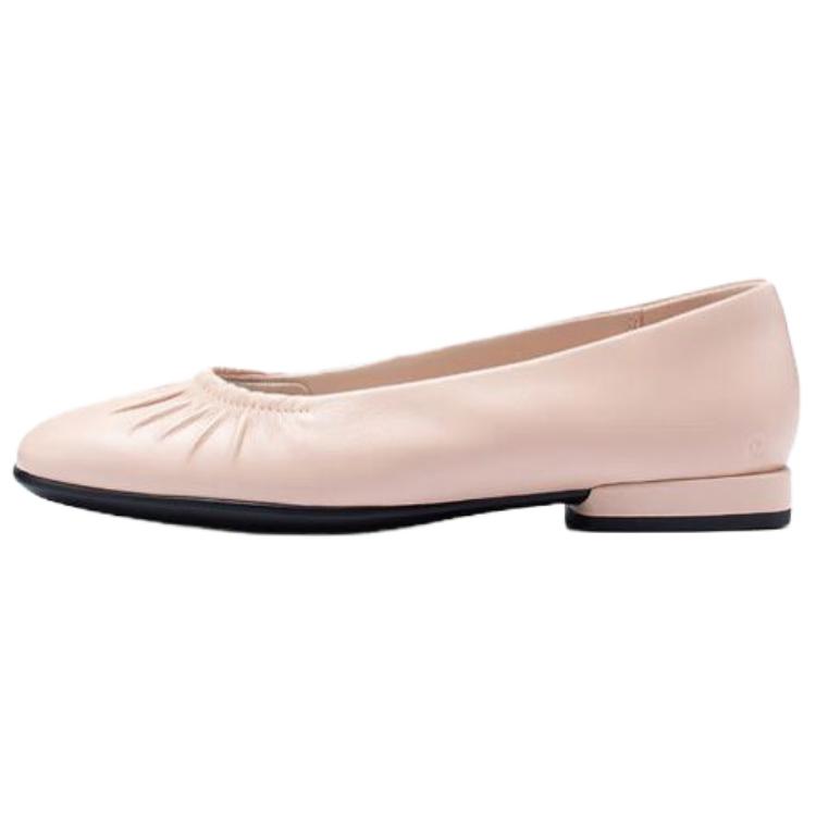 Ecco Annie Square Toe Casual Single Shoes Women's Nude Pink купить в интернет-магазине Yoocart с быстрой доставкой по России.