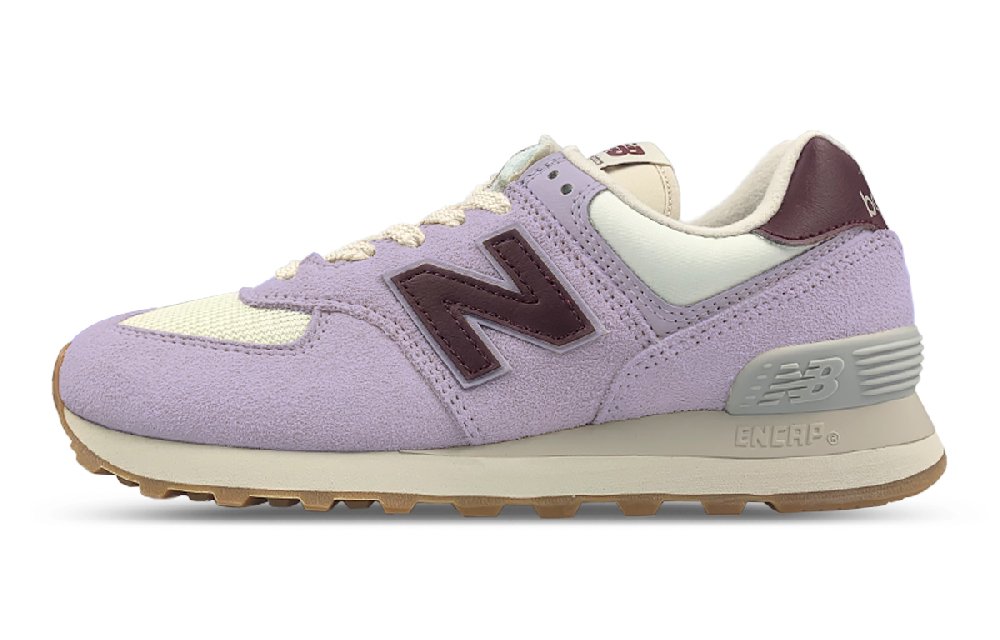 New Balance NB 574 Anti-Slip Wear-Resistant Low-Top Running Shoes Women's Light Purple