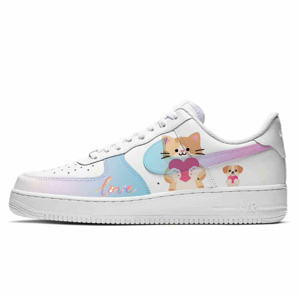 Nike Air Force 1 Anti Slip Wear Resistant Low Top Skateboard Shoes Women's White