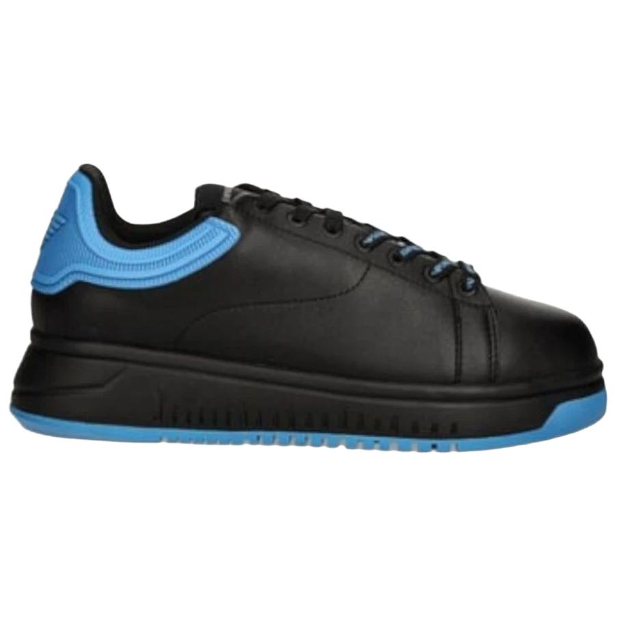 EMPORIO ARMANI Low top Skateboard Shoes Men's Black Blue