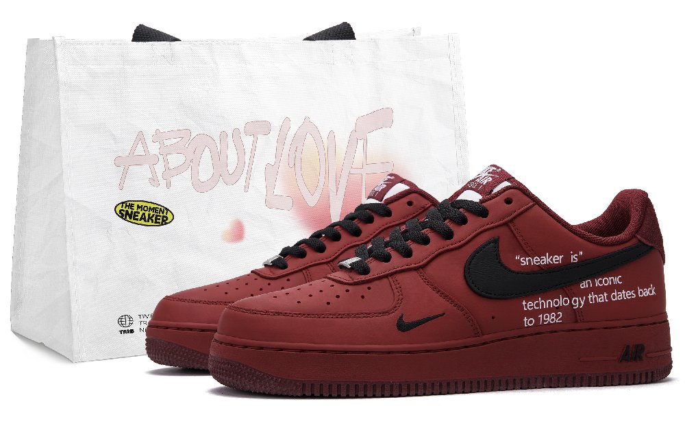 Nike Air Force 1 Dahongpao Tea 3.0 Low Top Skateboard Shoes Unisex Red