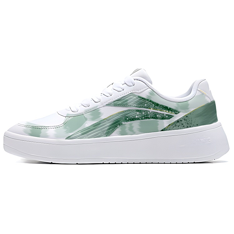 LiNing Slip Resistant, Abrasion Resistant, Lightweight Low Top Skateboard Shoes Men's Green