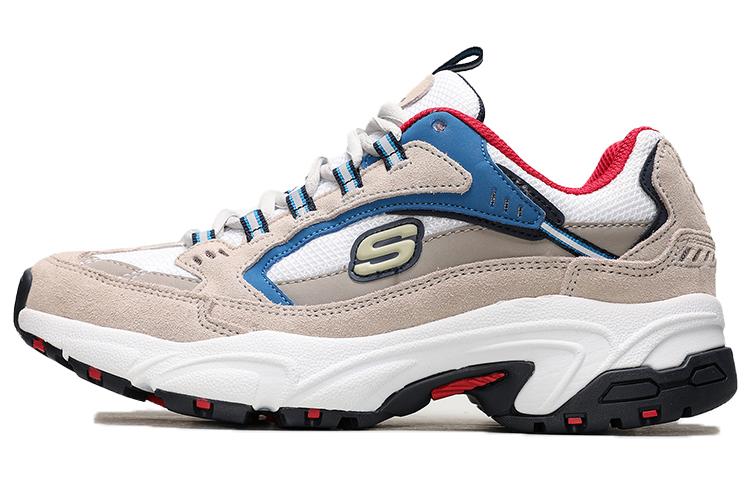 Skechers Stamina Cross Road Low Top Chunky Sneakers Women's Beige Blue