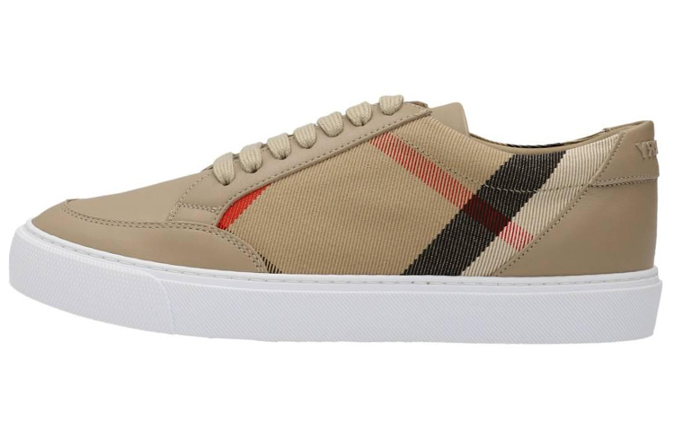 Burberry Skateboard Shoes Women's Low-Top Light Brown