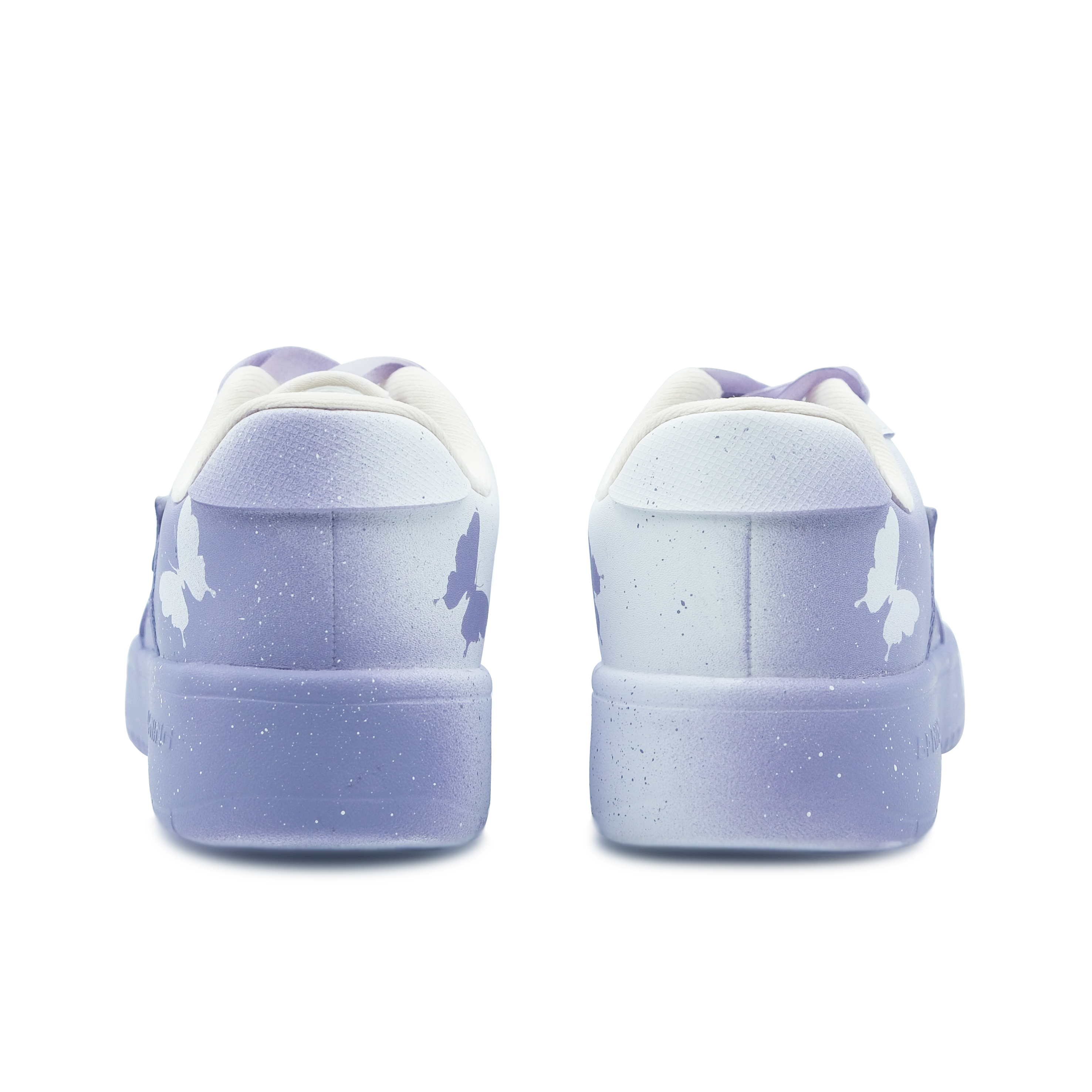 LiNing Pontoon Boats Slip Resistant And Abrasion Resistant Coverage Low Top Skateboard Shoes Women's White Purple купить в интернет-магазине Yoocart с быстрой доставкой по России.