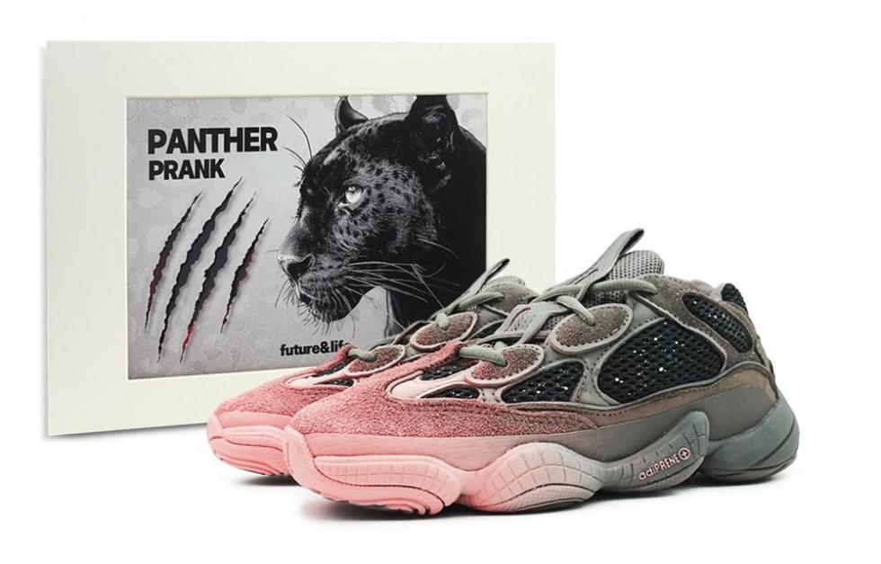 Adidas Originals Yeezy 500 Slip Resistant, Abrasion Resistant, Lightweight Low Top Chunky Sneakers Unisex Pink Gray