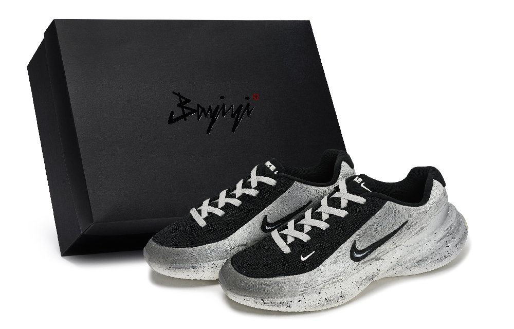 Nike Uplift SC Abrasion Resistant Low Top Running Shoes Men's Black White Gray