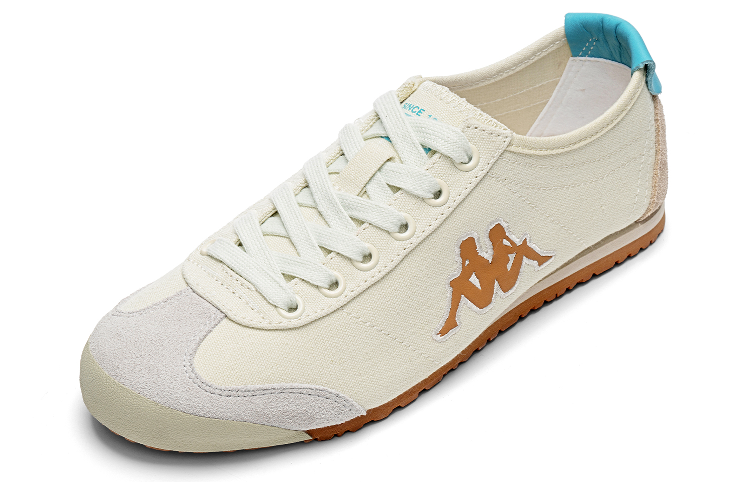 Kappa Wear-Resistant Slip-Resistant Low-Top Canvas Shoes Unisex Aqua Green Gemstone Red
