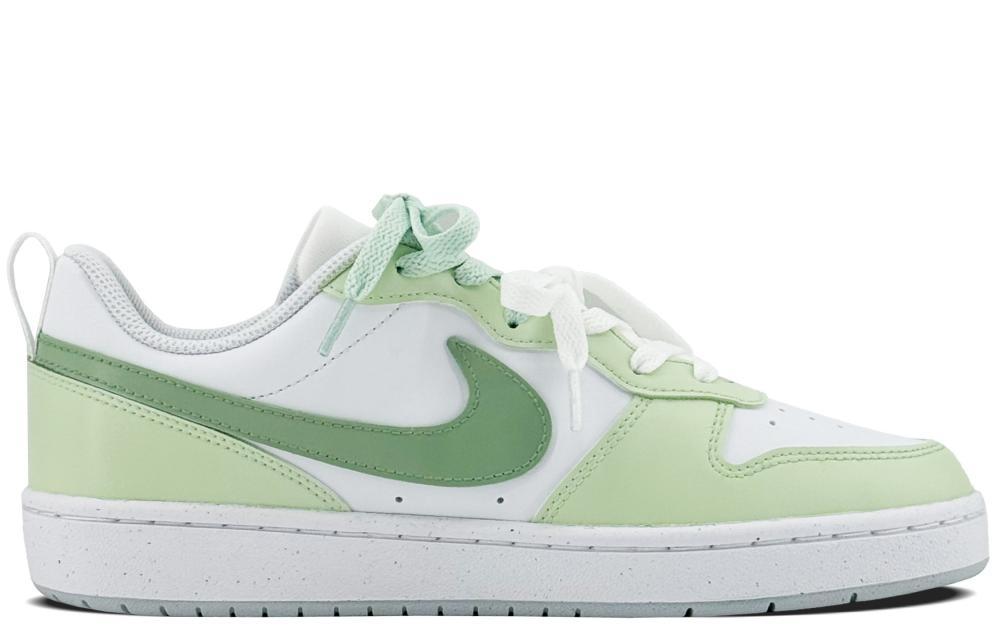 Nike Court Borough Slip Resistant Abrasion Resistant Low top Skateboard Shoes GS White Green купить в интернет-магазине Yoocart с быстрой доставкой по России.