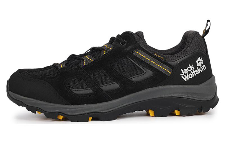 Jack Wolfskin Cushioning Anti-Slip And Wear-Resistant Low-Top Outdoor Shoes Men's Black