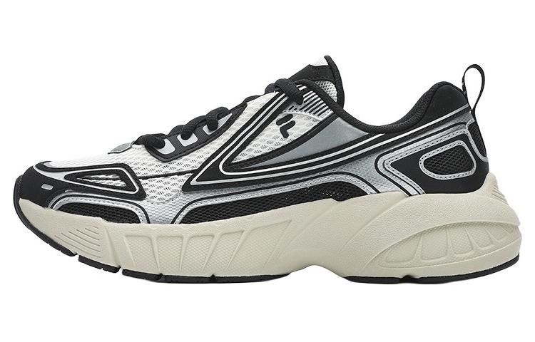 FILA FUSION CRED Leader Breathable Low Top Running Shoes Men's White Black