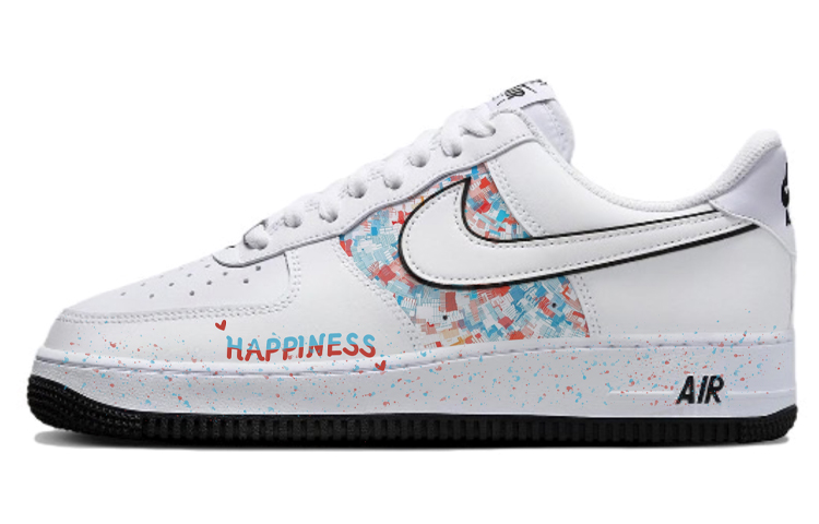 Nike Air Force 1 Low-Top Skateboard Shoes Men's White Black