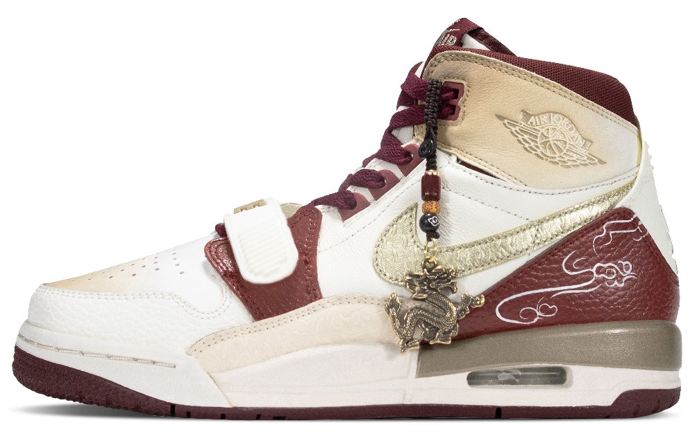 Jordan Legacy 312 High-Top Vintage Basketball Shoes Women's Red White