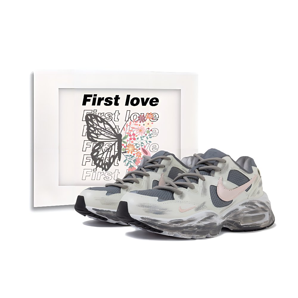 Nike Air Max Fusion Low Top Running Shoes Unisex Gray Pink