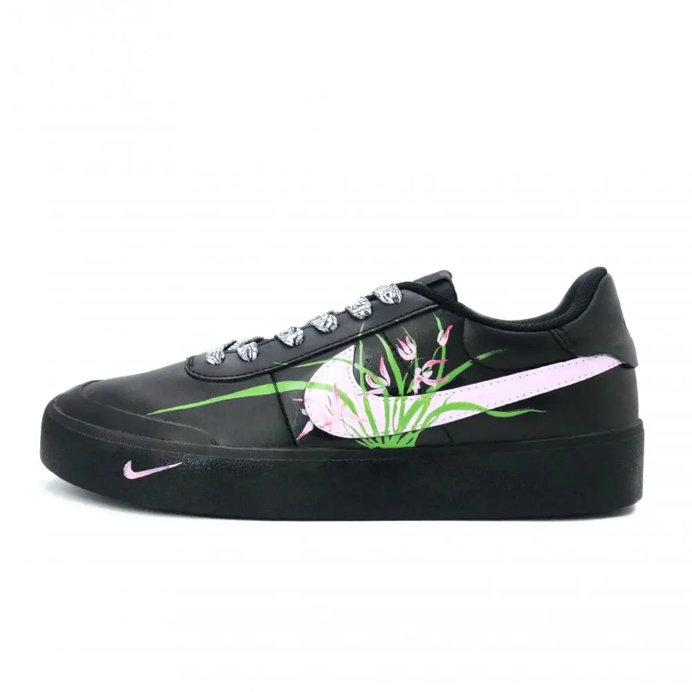 Nike Court Shot Four Gentlemen Orchid Abrasion Resistant Low top Skateboard Shoes Men's Black Green Pink Basic