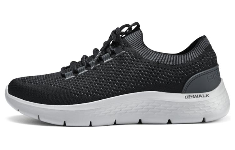 Skechers GoWalk Flex - Quick Dry Low-Top Casual Shoes Men's Black Gray Color